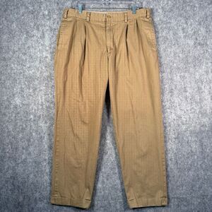 Bills Khakis Pants Mens 38x31 Brown Pleated Cotton Chinos USA